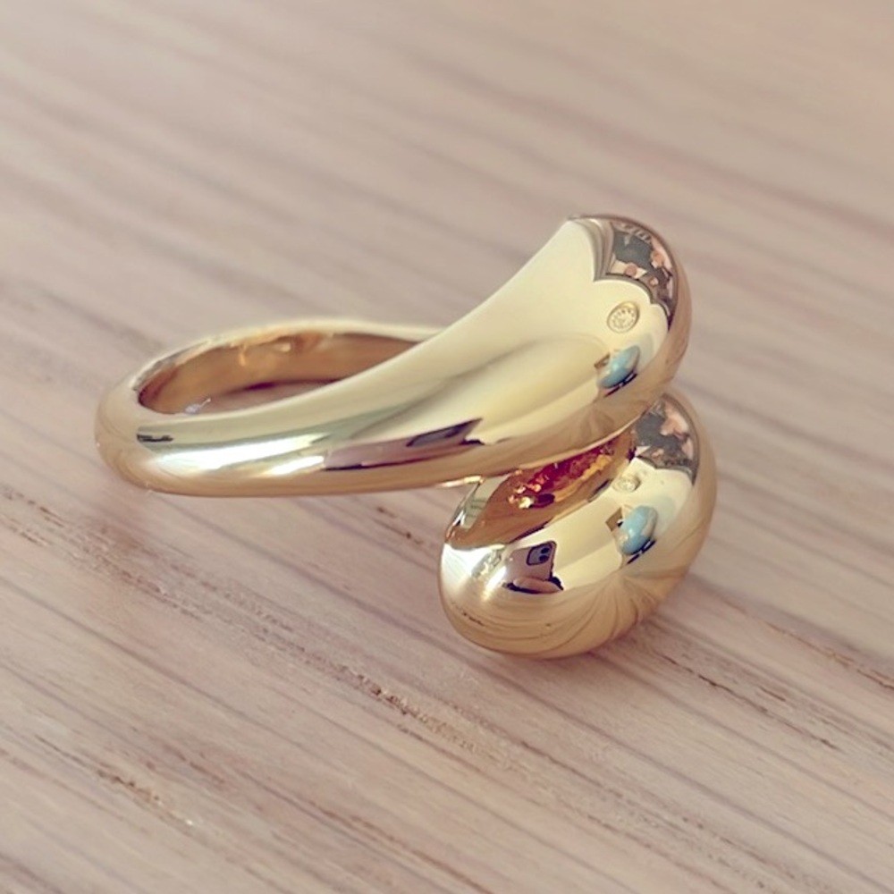 House Of Harlow 1960 14K Gold Plated Chunky Ring - Picture 7 of 8